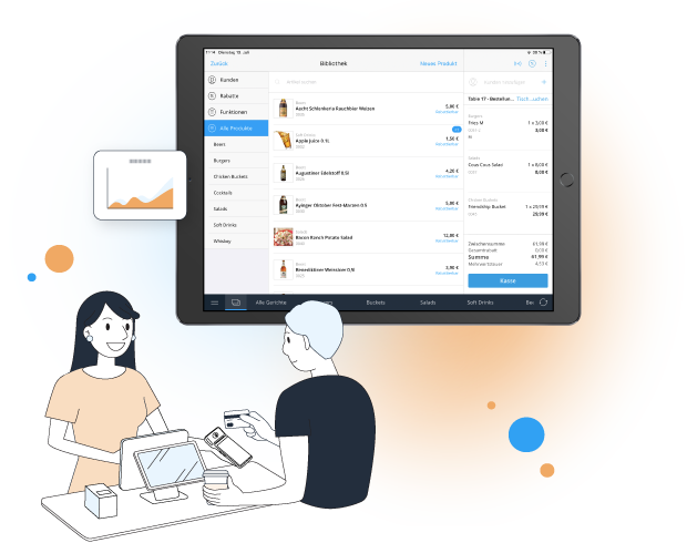 Tillhub Kassensystem für Imbisse- Funktionen für alle Geschäftsbereiche